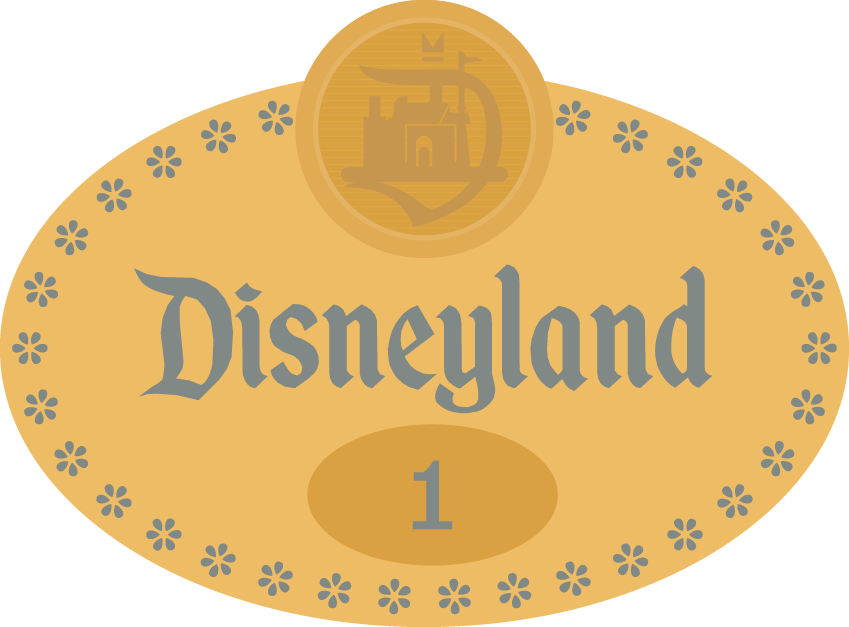 Disneyland Number 1 Badge